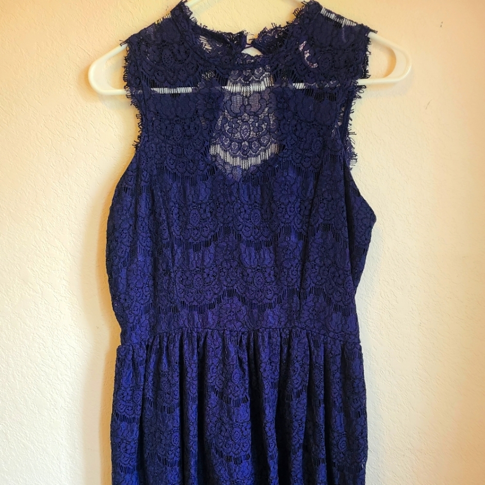 Navy lace Xhilaration Dress size L